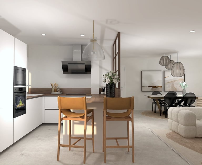 Projet V — Cuisine & Séjour - Photo 1